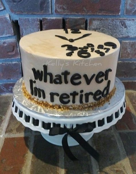 Retirement cake - cake by Kelly Stevens Retirement Cake Ideas, Retirement Party Cakes, Retirement Party Themes, Retirement Cake, Retirement Party Gifts, Retirement Party Decorations, Hazelnut Cake, Retirement Celebration, Family Get Together