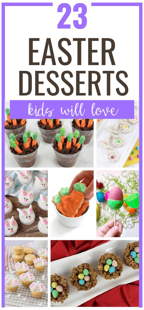 With Easter on the way, now is the time to find some fun and cute Easter desserts for kids. These Easter treats are perfect for Easter parties, family gatherings, or can be used as a small, sweet snack for kids. Kid Friendly Easter Desserts, Individual Easter Desserts, Easter Desserts For Kids, Cute Easter Desserts, Fun Easter Treats, Desserts For Kids, Easter Cups, Easy Easter Desserts, Easter Egg Cookies