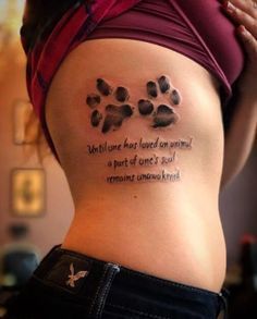 50+ Animal Paw Print Tattoos Designs & Ideas (2020) Paw Print Tattoos, Tatoo Dog, Memorial Tattoo Quotes, Pet Memorial Tattoo, Dog Print Tattoo, Dog Memorial Tattoos, Pawprint Tattoo, Dog Paw Tattoo, Tattoos Infinity