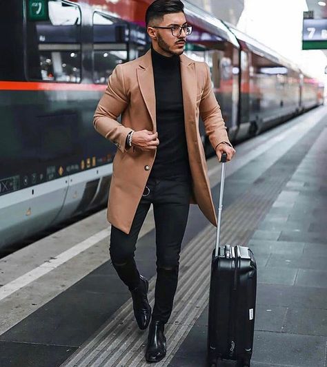 Rate this style ... Black Chelsea Boots Men Outfit, Black Boots Men Outfit, Black Chelsea Boots Outfit, Brown Chelsea Boots Outfit, Casual Boots Outfit, Chelsea Boots Outfits, Brown Coat Outfit, Dress Boots Outfit, Ropa Semi Formal