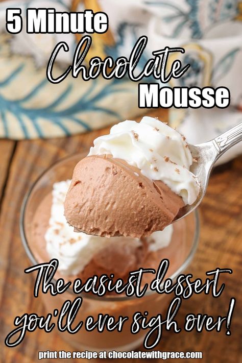 No Bake Chocolate Mousse 3 Ingredient Chocolate Mousse Recipe, Chocolate Cheesecake Mousse No Bake, No Bake Chocolate Mousse, Quack Shack, 3 Ingredient Butter Cookies, Easy Chocolate Mousse Recipe, Desserts Fancy, Easy Chocolate Cheesecake, Chocolate Mousse Cheesecake