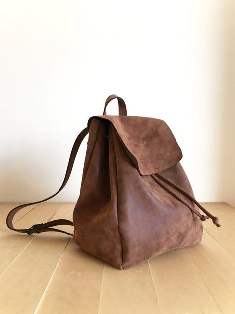 f4a4da9aa7eadfd23c7bdb7cf57b3112desc48282895ri Small Leather Backpack, Brown Backpack, Leather Crossbody Bag Small, Brown Backpacks, Leather Gifts, Boho Bag, Distressed Leather, Backpack Purse, Gifts For Mum