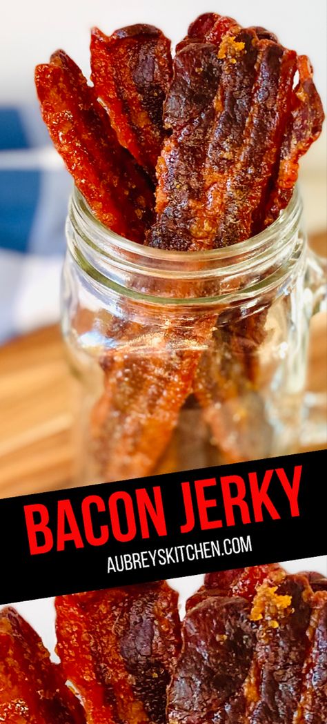 Dehydrator Bacon Jerky, Healthy Jerky Recipes, Bacon Jerky Recipe, Bacon Jerky Air Fryer, Homemade Jerky Seasoning Recipes, Bacon Biltong Recipe, Sweet Jerky Recipes, Turkey Jerky Recipe Air Fryer, Dehydrating Bacon