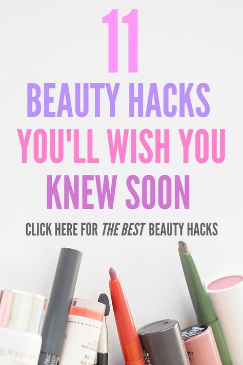 DIY beauty hacks that work are hard to come by. In my experience, beauty hacks are either complicated or so so obvious that you wonder why you paid attention at all. If you're ready for simple beauty hacks that you'll actually use, pay attention. In this post you'll find easy beauty hacks for skincare, hair, makeup, and even perfume. If you're ready for some beauty hacks that will help you with your beauty routine, this is the post for you Beauty Kit, Lazy Girl, Diy Beauty Hacks, Oily Hair, Maquillage Halloween, Puffy Eyes, Fake Eyelashes, Simple Beauty, How To Apply Makeup