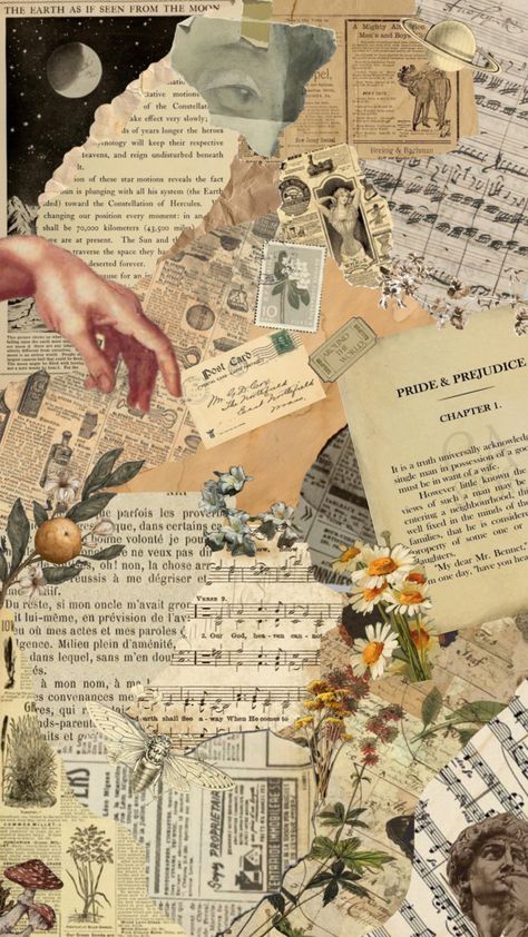 #vintage #vintageaesthetic #newspaper #brown #flowers Vintage Design For Scrapbook, Melanie Martinez Aesthetic Wallpaper, Newspaper Wallpaper, Cool Poster Designs, Portfolio Cover Design, Melanie Martinez Aesthetic, Newspaper Flowers, Newspaper Collage, Newspaper Background