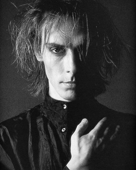 Peter Murphy, Bauhaus, A Man, Black And White, Hair, White, Black