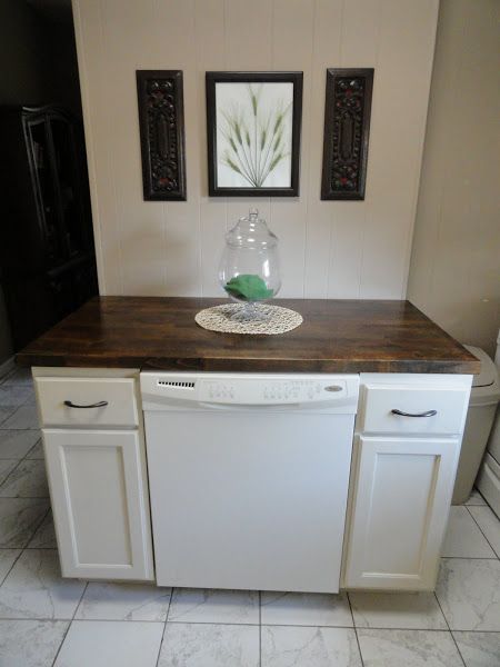 The Precious Little Things in Life: DIY Dishwasher Cabinet *Pinning this so I don't lose it. We might do this. Dishwasher Cabinet, Portable Dishwasher, Unique Kitchen Design, Budget Kitchen Remodel, Rustic Kitchen Island, Outdoor Kitchen Appliances, Kitchen Island With Seating, Diy Kitchen Island, Little Things In Life