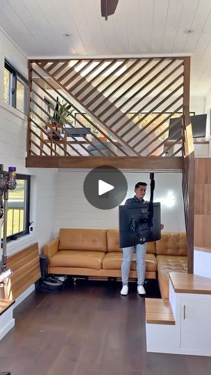 787K views · 3.8K reactions | A common challenge in tiny homes is where to put the TV. Problem solved with this track mount that slides across the whole lounge space & swivels 360. Fancy 💥 #tinyhouse #tinyhouseliving #smallspaces #tinyhome #tinyhouseideas #tinyhousedesign | Tiny House Expedition | Tiny House Expedition · Original audio Lounge Space, Problem Solved, Tiny House Living, Tiny House Design, Small Space Living, Tiny Homes, Small Space, Tiny House, The Whole