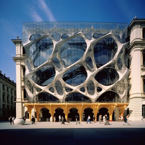 Norman Foster Buildings, Cooper Union Architecture, Computational Design Architecture, Hi Tech Architecture, Symbiosis Architecture, Futuristic Gothic Architecture, Explosion Architecture, Interconnected Architecture, Point In Architecture