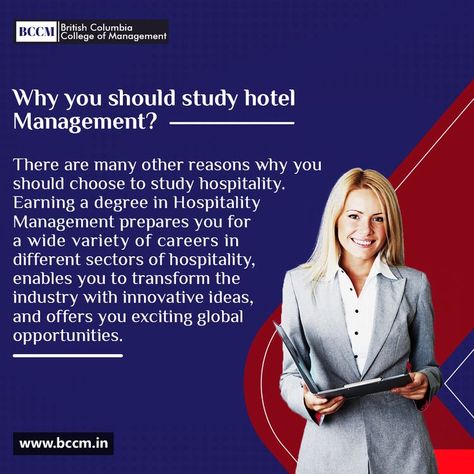 👉 Why you should study Hotel Management...? . There are many other reasons why you should choose to study hospitality. Earning a degree in Hospitality Management prepares you for a wide variety of careers in different sectors of hospitality, enables you to transform the industry with innovative ideas, and offers you exciting global opportunities. . Feel free to contact us 👉 @bccmindia 👈 🌐 www.bccm.in 📞 +91-9205161444 / +91-9205161555 #bccm #bccmgreaternoida #bccmcollege #bccmacademy Hotel Management Hospitality, Why Study, Hospitality Management, Innovative Ideas, Hotel Management, To Study, Career, Hotel, Feelings