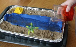 Start with an aluminum 9X13 pan and make a river bed out of the aluminum foil to fit down the middle of the pan.    Using modeling clay, no... Nile River Project, River Diorama, Ancient Egypt Activities, Egypt Lessons, Ancient Egypt Unit, Egypt Activities, Ancient Egypt Projects, Tapestry Of Grace, Egypt Project