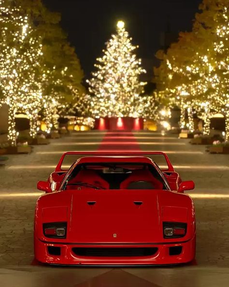 Ferrari Fan Page on Instagram: “Merry Christmas, hoping you all have the best day 🎄 Thank you all for the support over the last year, it means a lot. Ferrari F40 • V8 -…” Have The Best Day, Best Jdm Cars, Cool Car Pictures, Ferrari F40, Street Racing Cars, Ferrari Car, Classy Cars, Pretty Cars, The Best Day