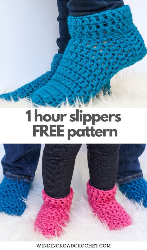 Quick and easy crochet slipper socks for the whole family. Free crochet pattern. Crochet Ladies Socks Free Pattern, Crochet Sleep Socks Free Pattern, Socks Crochet Pattern Free Easy, Pedicure Socks Crochet Pattern Free, Crochet Slippers Free Pattern Kids Children, Crochet Slipper Socks For Kids, Crochet Infant Slippers Free Pattern, Mens Crochet Slipper Socks Free Pattern, Crochet Sock Slippers Free Pattern