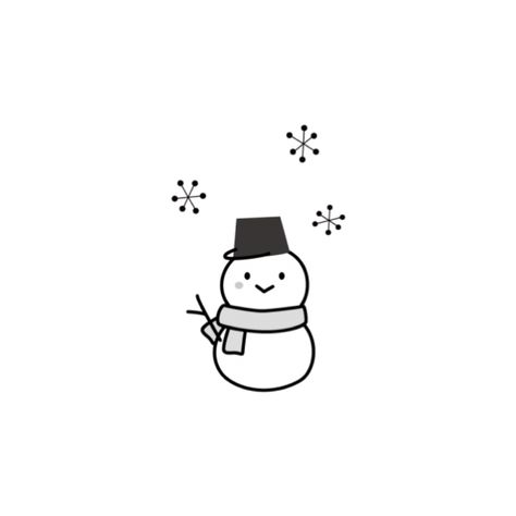 Snowman Tattoo Small, Cute Snowman Drawing Easy, Simple Christmas Tattoo, Snowman Widget, Cute Winter Doodles, Christmas Small Drawings, Winter Widgetsmith, Winter Doodles Easy, Christmas Tattoos For Women