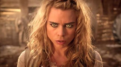 When the consciousness of The Moment took form, it selected the form of Rose Tyler as the Bad Wolf entity. Bad Wolf Doctor Who, The Day Of The Doctor, Day Of The Doctor, Face Change, Billie Piper, Rose Tyler, Wibbly Wobbly Timey Wimey Stuff, Torchwood, Bad Wolf