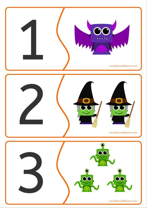 A cute Halloween math game where your kids will have to carefully count the monsters and watch them to the correct number card.  This preschool Halloween activity will help your little ones develop their counting and number recognition.  #HalloweenMath #PreschoolHalloween #HalloweenPrintables #PreschoolMath #HalloweenActivities Pre K Halloween Math Activities, Spider Web Counting Mats, Halloween Math Activities Toddlers, Preschool Halloween Activities Learning, Halloween Math For Preschool, Halloween Math For Toddlers, Halloween Math Activities For Toddlers, Halloween Preschool Math Activities, Preschool Halloween Activities And Games