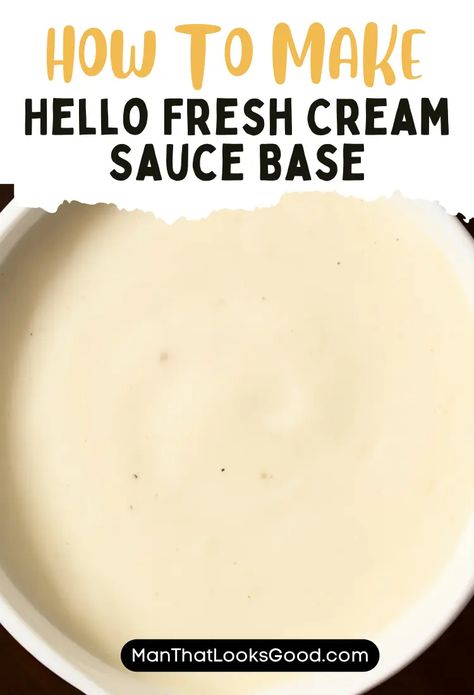 Hello Fresh Cream Sauce Base Cream Sauce Base Hello Fresh, Cream Sauce Base Recipe, Hello Fresh Cream Sauce Spice Blend, How To Make A Cream Sauce, Hello Fresh Sauces, Hello Fresh Cream Sauce Base Recipe, Creme Fresh Recipe, Copycat Hello Fresh, Cream Sauce Base