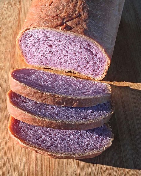 Ube Bread Recipe, Purple Bread, Ube Recipes, Yam Or Sweet Potato, Yams Recipe, Sweet Potato Bread, Purple Yam, Purple Potatoes, Purple Sweet Potatoes