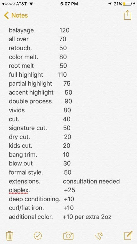 Hair Stylist Lifestyle, Hair Stylist Pricing List, Hair Salon Checklist, Hair Pricing List, Tips For Hairstylists, Beginner Hair Stylist, Cosmetology Username Ideas, New Hairstylist Tips, Cosmetology Price List