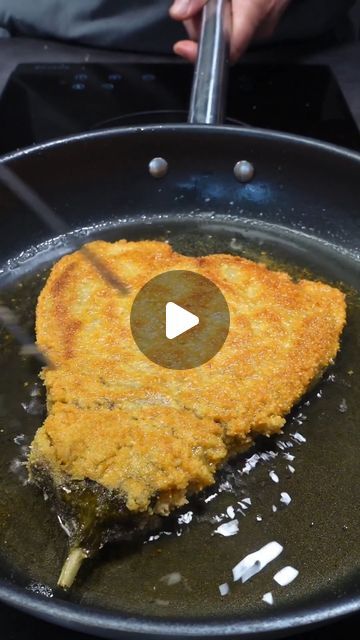 Food for your thoughts on Instagram: "Crunchy eggplant cutlets FTW! 🍆😋 Dipped in sweet & sour sauce for extra yum 🎥: @giallolovesitaly  Ingredients: 2 eggplants 150g rice flour 200ml water 1/2 teaspoon paprika 1/2 teaspoon salt Breadcrumbs for coating Cooking oil Sweet and sour sauce for serving Instructions:  Eggplant cooking: Wrap the eggplants in parchment paper and then in aluminum foil. Bake in a preheated oven at 200°C for about 30 minutes. Let them cool, then peel and mash them until they're about a centimeter thick.  Batter preparation: Mix the rice flour with water, paprika, and salt until you get a smooth batter.  Coating: Dip the eggplants in the batter and then in breadcrumbs.  Cooking: Fry the breaded eggplants in a pan with hot oil, about 10 minutes on each side, until the Crunchy Eggplant Cutlets, Eggplant Wrap Recipes, Breaded Eggplant Parmesan, How To Fry Eggplant, Eggplant Fry, Eggplant Cutlets, Fried Eggplant Recipes, Breaded Eggplant, Recipes Eggplant