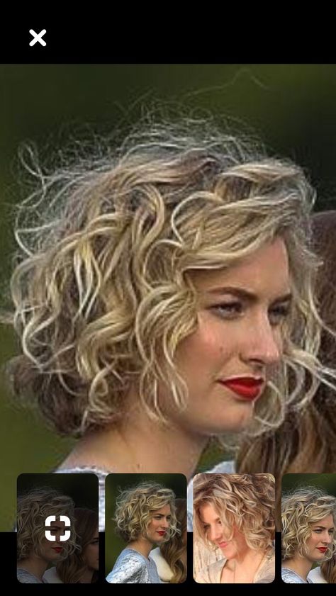 Kręcony Bob, Curly Hair Cut, Short Hairstyles Ideas, Short Permed Hair, Permed Hair, Short Hair Waves, Effortless Waves, Short Homecoming Hair, Curly Hair Photos