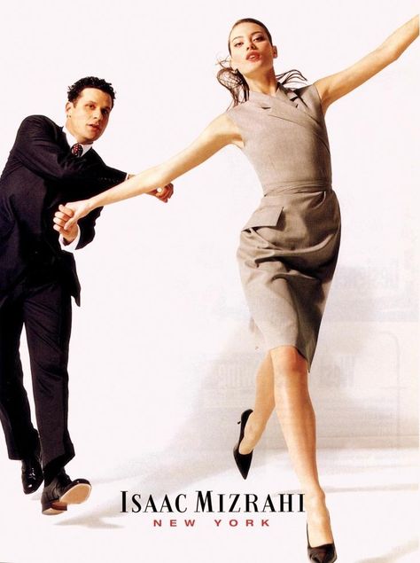 shalom harlow & isaac mizrahi shot by dewey nicks c. 1996 Shalom Harlow, Vintage Vogue Patterns, Orange Book, Campaign Fashion, 1990s Fashion, Vogue Patterns, Mom Dress, Isaac Mizrahi, Fashion History