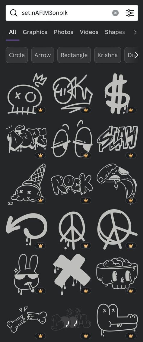 Canva Graffiti Elements, Small Graffiti Ideas, Things To Graffiti, Y2k Graffiti Art Style, Graffiti Fill In Ideas, Tag Art Graffiti, Graffiti Drawing Doodles, Small Graffiti Art, Cute Graffiti Doodles