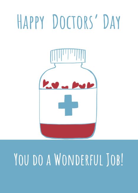 Happy Doctors&rsquo; Day Heart Medicine bottle card Happy Doctor's Day, Career Quotes Inspirational, Heart Medicine, Happy Doctors Day, Medicine Bottle, Doctors Day, 60th Birthday Cards, Career Quotes, Nurses Day