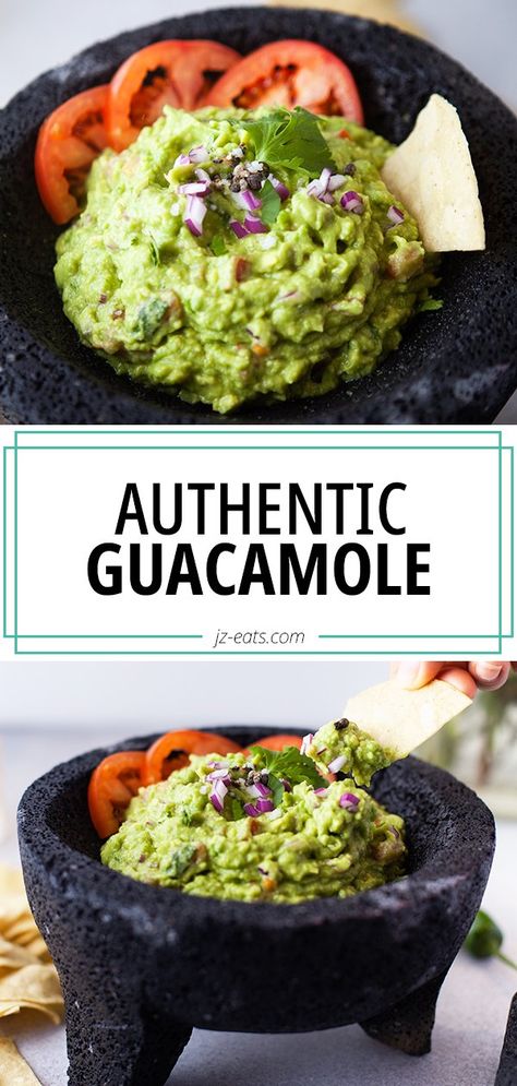 Fresh Guacamole Recipe, Authentic Guacamole Recipe, Authentic Guacamole, Guacamole Recipe Easy, Salsa Guacamole, Best Guacamole Recipe, Fresh Guacamole, Easy Guacamole, Mexican Dinner