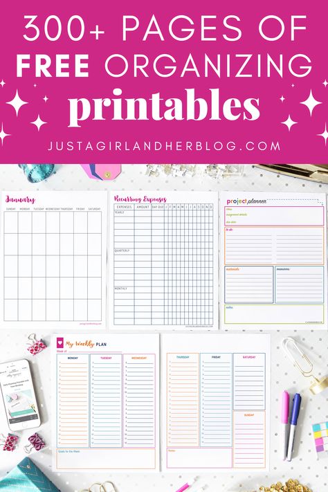 House Management Printables, Household Printables Free, Life Tracker Free Printables, Home Organization Binder Printables Free, Free Daily Planner Printables Free Templates, Free Home Printables, Home Planner Printables Free, Cleaning Binder Printables Free, Mom Binder Printables Free