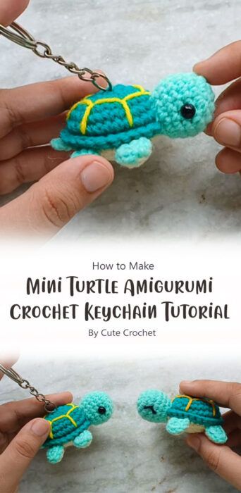 Turtle Keychain Free Crochet Pattern Ideas for Your Creative Projects - Carolinamontoni.com Amigurumi Stingray, Crochet Bread, Crochet Turtle Pattern Free, Frog Amigurumi, Crochet Corset, Amigurumi Owl, Crochet Turtle Pattern, Keychain Patterns, Crochet Keychains