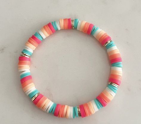 Bead Business, Juleverksted For Barn, Make Clay Beads, Colorful Bead Bracelets, Clay Bracelets, Clay Bead Necklace, Beaded Braclets, Preppy Bracelets, Homemade Bracelets