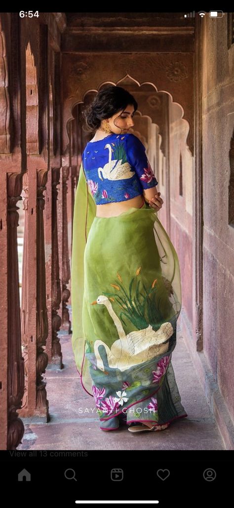 Fabric Paint Shirt, Saree Painting Designs, Saree Painting, Painted Clothing, Hand Painted Dress, Fabric Painting On Clothes, Hand Painted Clothing, Saree Embroidery Design, Paint Shirts