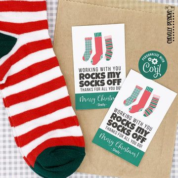 Christmas – Page 3 – Chevelly Designs Christmas Sock Gift Tag, Cozy Socks Gift, Special Font, Holiday Gift Tags Printable, Christmas Socks Gift, Team Ideas, Holiday Gif, Editable Gift Tags, Women Ideas