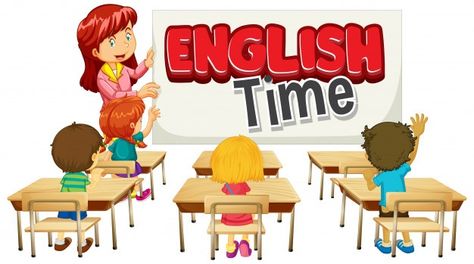 Classroom | Free Vector Word English, English Speaking Course, Girls Teacher, English Time, Stick Figure Drawing, English Fun, English Resources, Spoken English, English Course