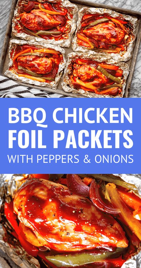 Tin Foil Meals, Bbq Chicken Breast Recipe, Tin Foil Dinners, Chicken Foil Packets, Foil Pack Dinners, Foil Packet Dinners, Bbq Chicken Breast, Foil Dinners, Foil Pack Meals