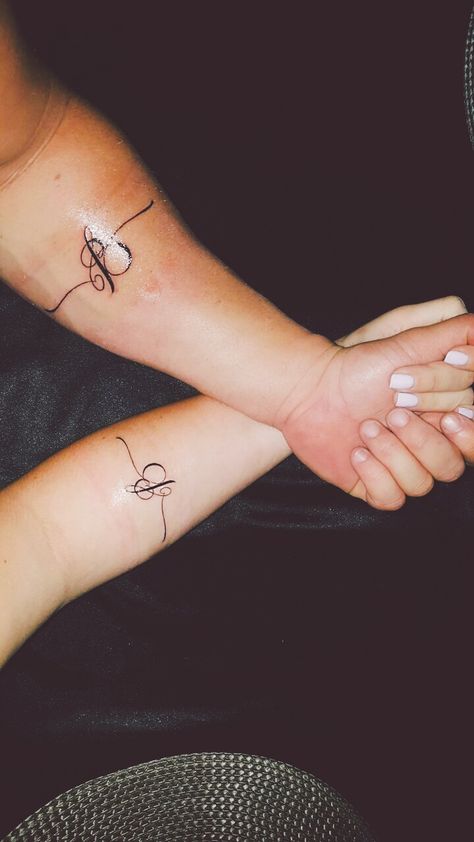 His and Hers Matching Tattoo Ben & Bianca Matching Tattoo, Infinity Tattoo, Fish Tattoos, Jesus Fish Tattoo, Tattoos