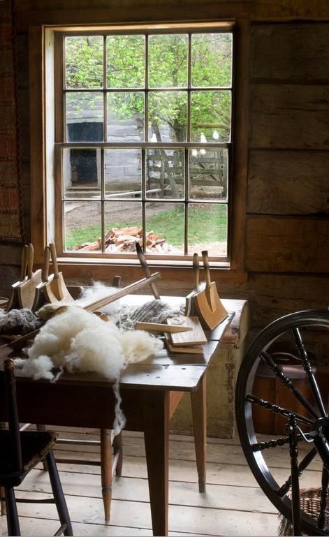 Spinning Photography, Carding Wool, Wool Spinning, Travel Local, Alpaca Fleece, Farmhouse Window, Happy Farm, Living History Museum, Spinning Wool