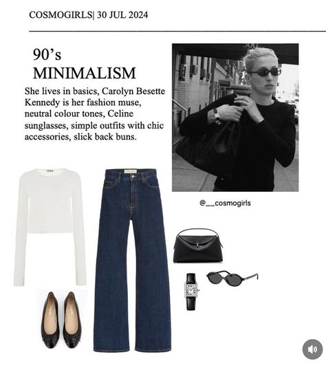 90s Minimalism Fashion, Minimalism Outfit, Old Money Vintage, 90s Minimalism, Money Vintage, Outfit Modest, 90s Inspired Outfits, Fashion Vogue, Classic Style Outfits