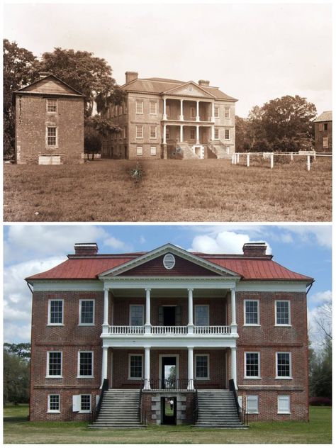 Drayton Hall (Charleston, South Carolina) Historic Colonial Homes, Drayton Hall, Abandoned Plantations, Houses In America, Usa House, 13 Colonies, Colonial Times, Downtown Charleston, United States History