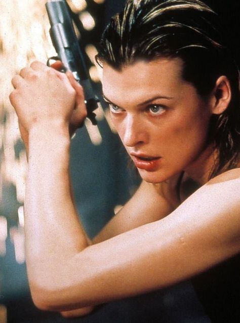 Resident Evil 2002, Resident Evil Movie, Lights Camera Action, Milla Jovovich, Top Celebrities, Resident Evil, Magazine Cover, Actors & Actresses, Favorite Movies