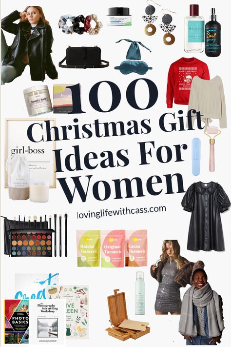 Need help finding the best Christmas gifts for all of the women in your life? Look no further! This gift guide has 100 different gift ideas for women. Have the best Christmas ever with the help of this Christmas inspiration. There is something for everyone on this list of Christmas gift ideas. #giftguides #christmasgiftideas #christmas #christmasgiftguidesforwomen Best Christmas Gifts For Her, 2023 Gift Ideas Women, Womans Christmas Gifts, Gifts For Women Friends Christmas, Best Christmas Gifts For Women 2022, Cool Gifts For Women Christmas, Must Have Christmas Gifts For Women, Gifts For Women Under 50 Dollars, Wife Christmas Gifts For Women