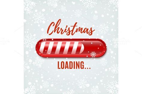 Christmas loading bar.. Christmas Icons. $5.00 Bow Quotes, Books Display, Christmas Loading, Happy Xmas, Bar Poster, Christmas Beauty, Winter Background, Christmas Icons, Navidad Christmas