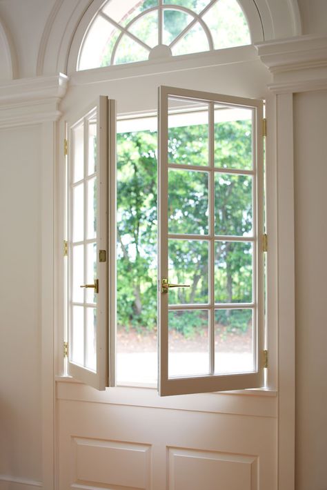 Dutch Door Interior, Fresh Farmhouse, French Windows, House Window, Dutch Door, Salou, French Doors Interior, Wood Doors Interior, Open Window