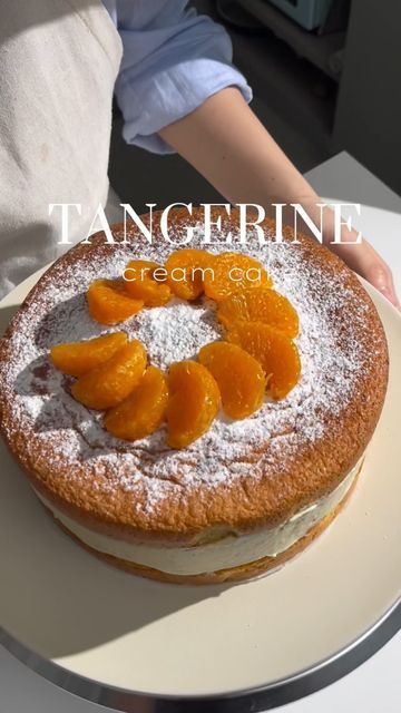 Vy Khue on Instagram: "Tangerine cream cake - each layer of cake is soft and moist, with a slightly sour taste from tangerines and a smooth layer of tangerine-scented cream that will make it hard for you to refuse. To get a cake with such a sour taste, you need 1 to have a delicious cream that balances the acidity of tangerines, and 2 to choose a type of tangerine with moderate acidity. You know, I like a cake that's soft and moist, but the icing should be smooth and feel light when you take the Tangerine Cream Cake, Tangerine Ice Cream, Tangerine Cake, Tangerine Juice, Cake Structure, Delicious Cream, Sour Taste, Vanilla Ice Cream, Cream Cake