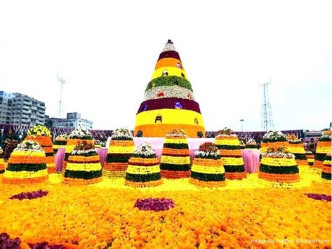 bathukamma telangana floral festival during dussehra celebration in hyderabad Dussehra Celebration, Eid Mubarak Images, Song Images, Red Background Images, Ganesh Wallpaper, Circle Logo Design, Festival Image, Palm Tree Tattoo, Dj Images