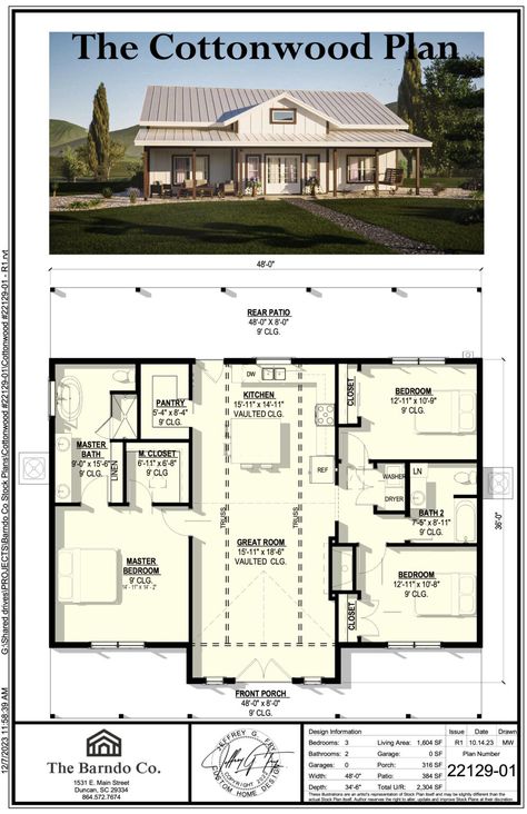 Barndominium Floor Plans | The Barndo Co Cozy Barndominium, Farmhouse Floorplans, Custom Barndominium, Studio Floor Plans, Barndominium Plans, Building Plans House, Metal House, Barndominium Floor Plans, Home Design Floor Plans