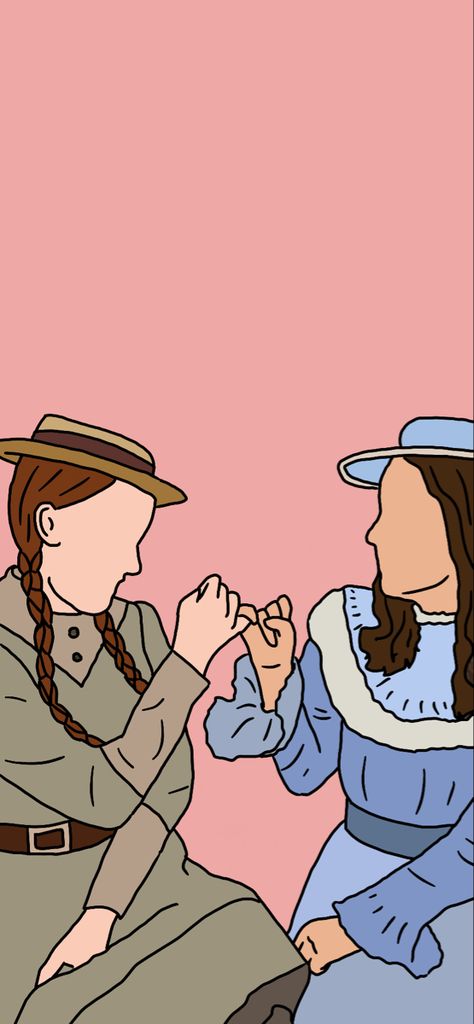 Anne With An E And Diana, Anne With An E Painting, Anne Shirley Cartoon, Annelies Draws, Anne With An E Diana, Anne With An E Fanart, Anne With An E Wallpaper, Anne And Diana, Amybeth Mcnulty