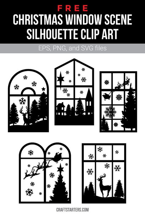 Christmas Window Cricut, Silhouette Christmas Cards Ideas, Cricut Christmas Silhouette Images, Christmas Window Vinyl Ideas, Window Silhouette Christmas, Christmas Lanterns Cricut, Christmas Scene Svg Free, Christmas Scene Silhouette, Christmas Lantern Svg Free