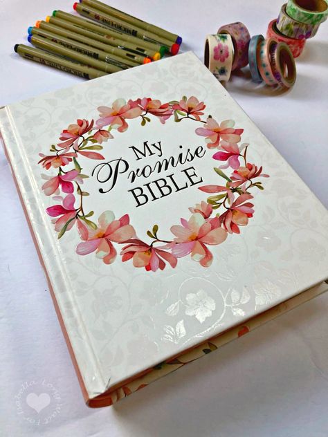 My Promise Bible for Coloring, Reflection, and Creative Journaling My Promise Bible, My Creative Bible, Scripture Illustration, Creative Bible Journaling, Bible Journaling Supplies, Journal Bible, Vision Board Photos, Study Notebook, Creative Journaling